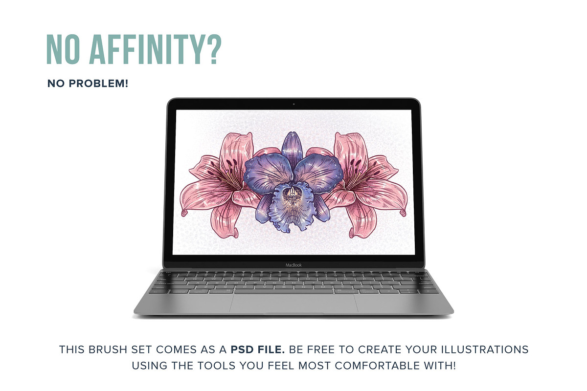 87 Floral Affinity Stamp Brushes, a Brush Add-On by Riveros Illustration (Photo 11 of 11)