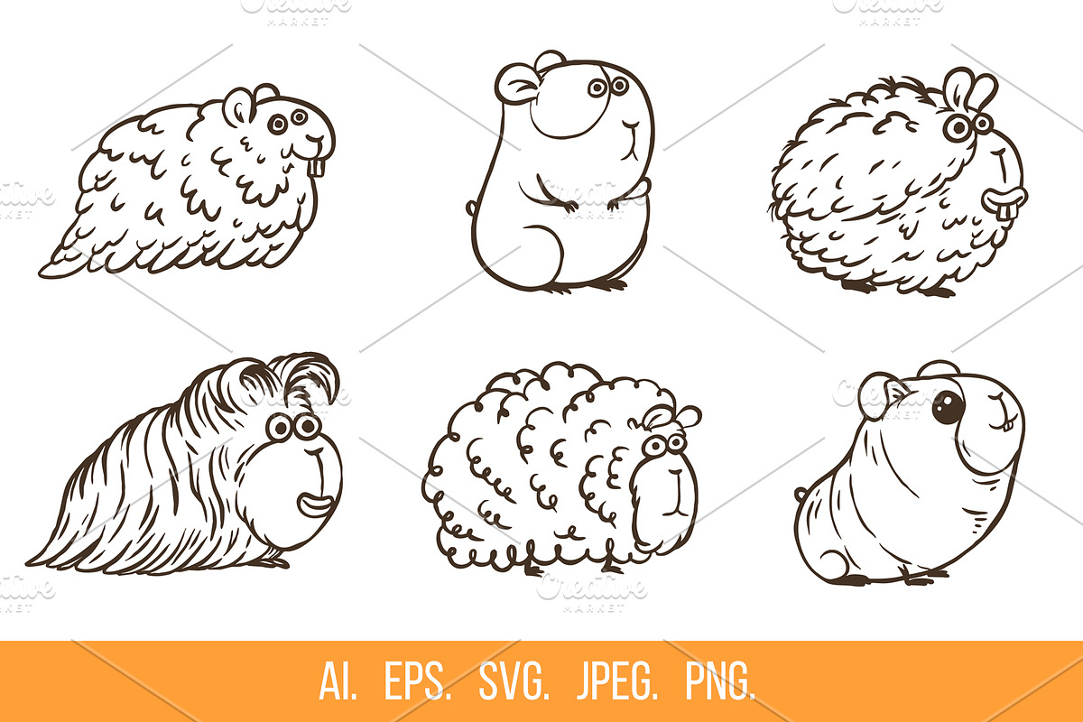 Guinea pigs, an Animal Illustration by CGterminal (Photo 2 of 4)