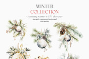 Winter Collection Graphic Set, a Seasonal Illustration by studioequinox (Thumbnail 5 of 17)