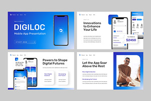 DIGILOC - Mobile App Google Slides