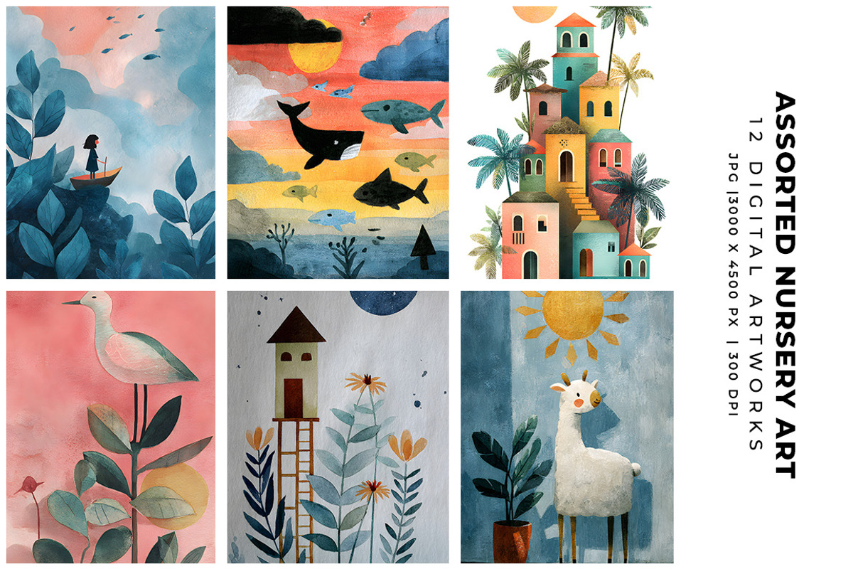 Assorted Nursery Art, a Decorative Illustration by Digital Art Creations (Photo 2 of 4)