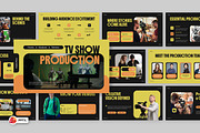 TV Show Production PowerPoint, a Presentation Template by Loin Studio (Thumbnail 1 of 4)