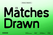 CS Matches Drawn, a Sans Serif Font by Craft Supply Co. (Thumbnail 1 of 8)