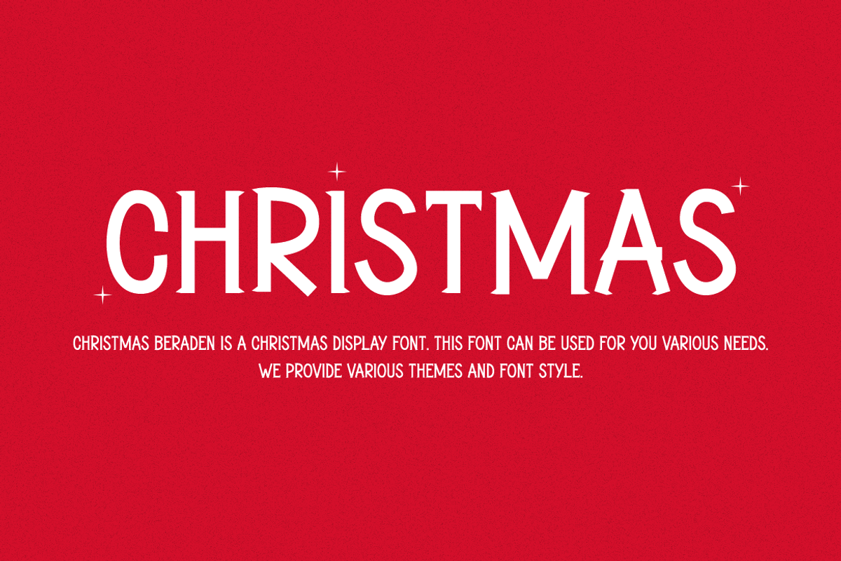 Christmas Beraden Font, a Serif Font by Iqsiart Studio (Photo 6 of 6)
