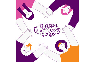 Diverse beautiful happy women, a Person Illustration by sceptical cactus