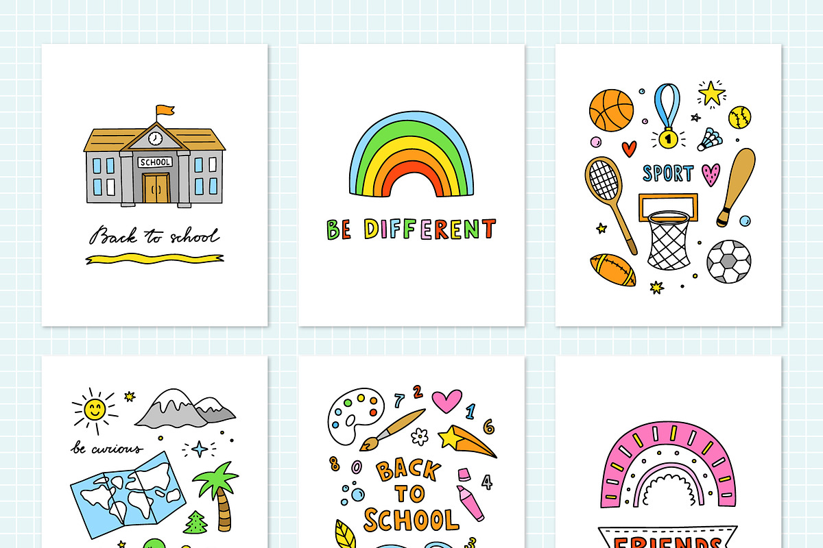 School Clipart, an Education Illustration by Redchocolate (Photo 3 of 7)