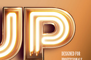 3D Neon PSD Letters -Classic version, an Object Graphic by GK Creative (Thumbnail 10 of 13)