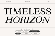 Timeless Horizon: Modern Serif, a Serif Font by The Gelato Type (Thumbnail 1 of 15)