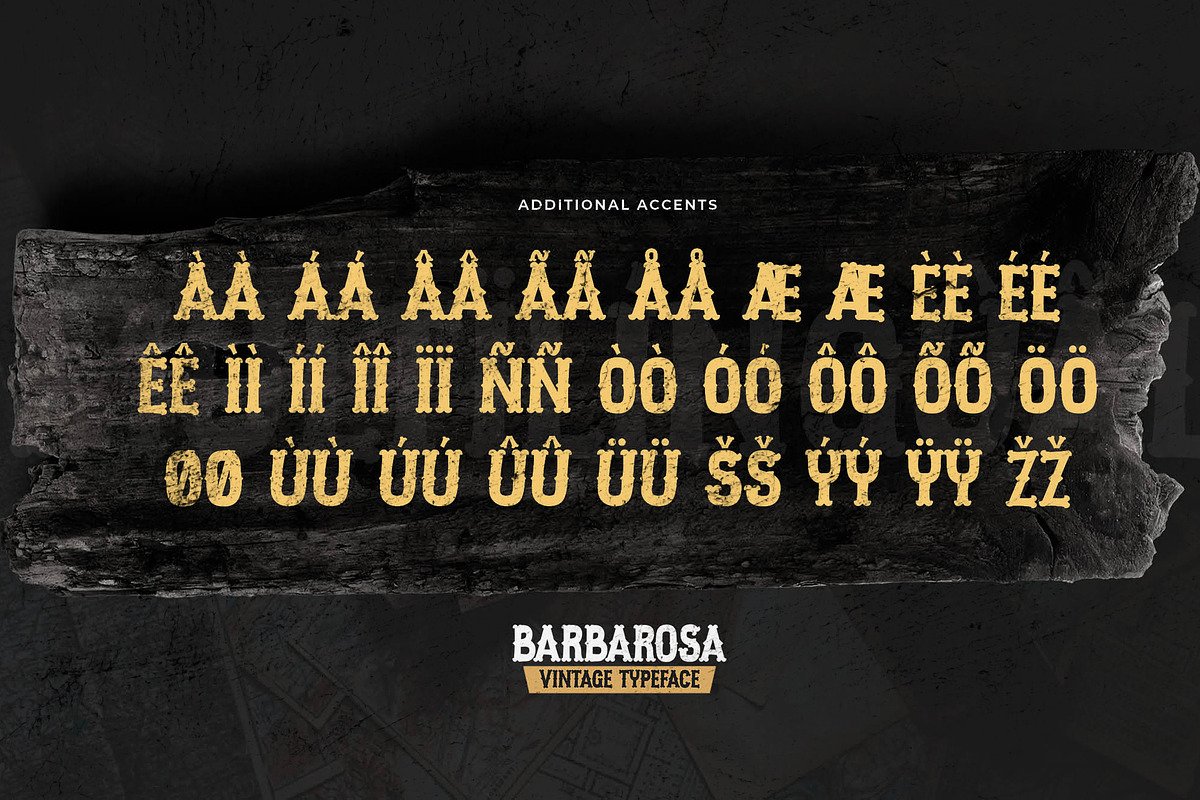 BARBAROSA - Vintage Typeface, a Serif Font by Gassstype (Photo 7 of 8)