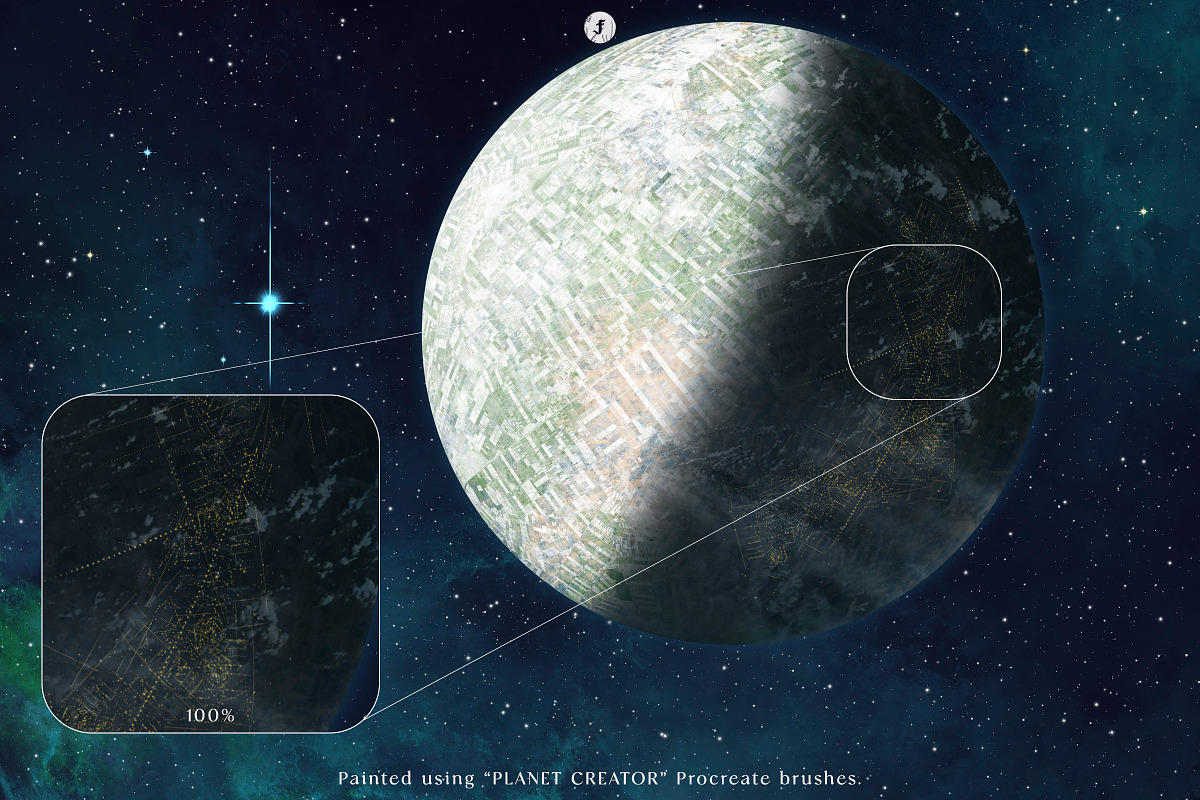 Space Artist Procreate Brushes, a Brush Add-On by Freezerondigital (Photo 29 of 30)