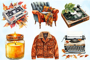 Retro Autumn Sublimation Clipart, an Illustration by Craft Nest (Thumbnail 6 of 6)