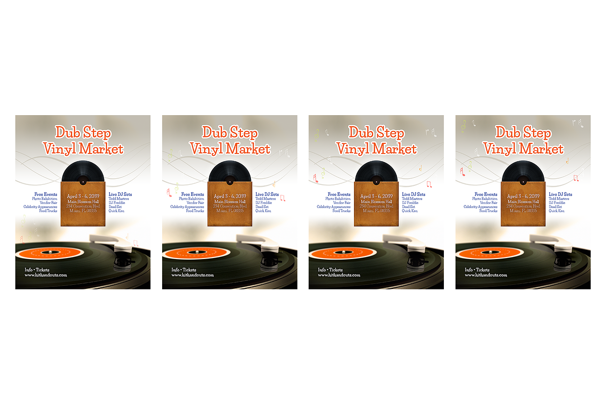 Record Animated Handout Template, a Marketing Template by Hit Pictures (Photo 3 of 4)