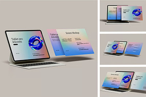Tablet Pro & Screen Mockup, an iPad Mockup by zpackcreative