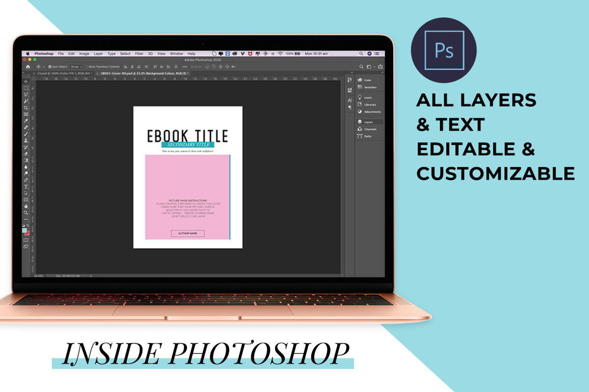 eBook Template Photoshop, a Magazine Template by Little Sweet Designs (Photo 8 of 9)