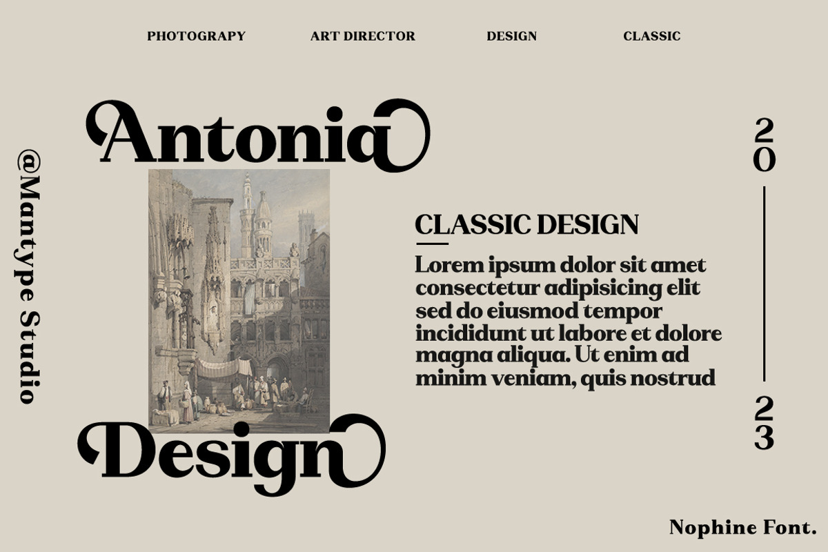 Nophine, a Serif Font by Mantype Studio (Photo 6 of 14)