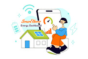 10 Smart Home Energy Illustration, a Technology Illustration by denayunebgt (Thumbnail 4 of 4)