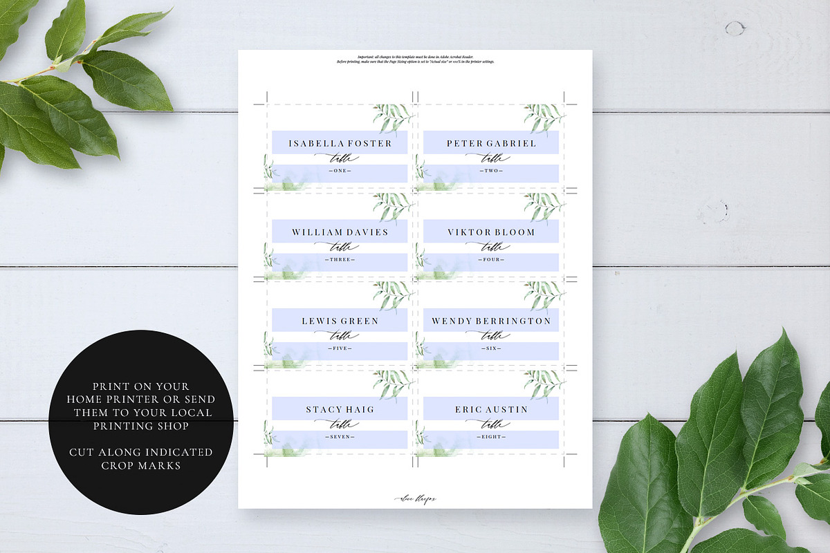 Wedding Place Card, Aurora, an Invitation Template by Alice Bluefox (Photo 7 of 8)