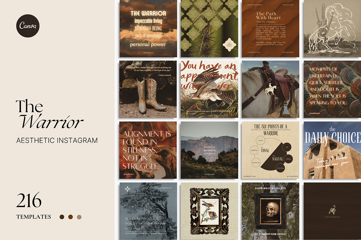 The Warrior Template Bundle, a Social Media Template by The Flossy Finch (Photo 24 of 24)