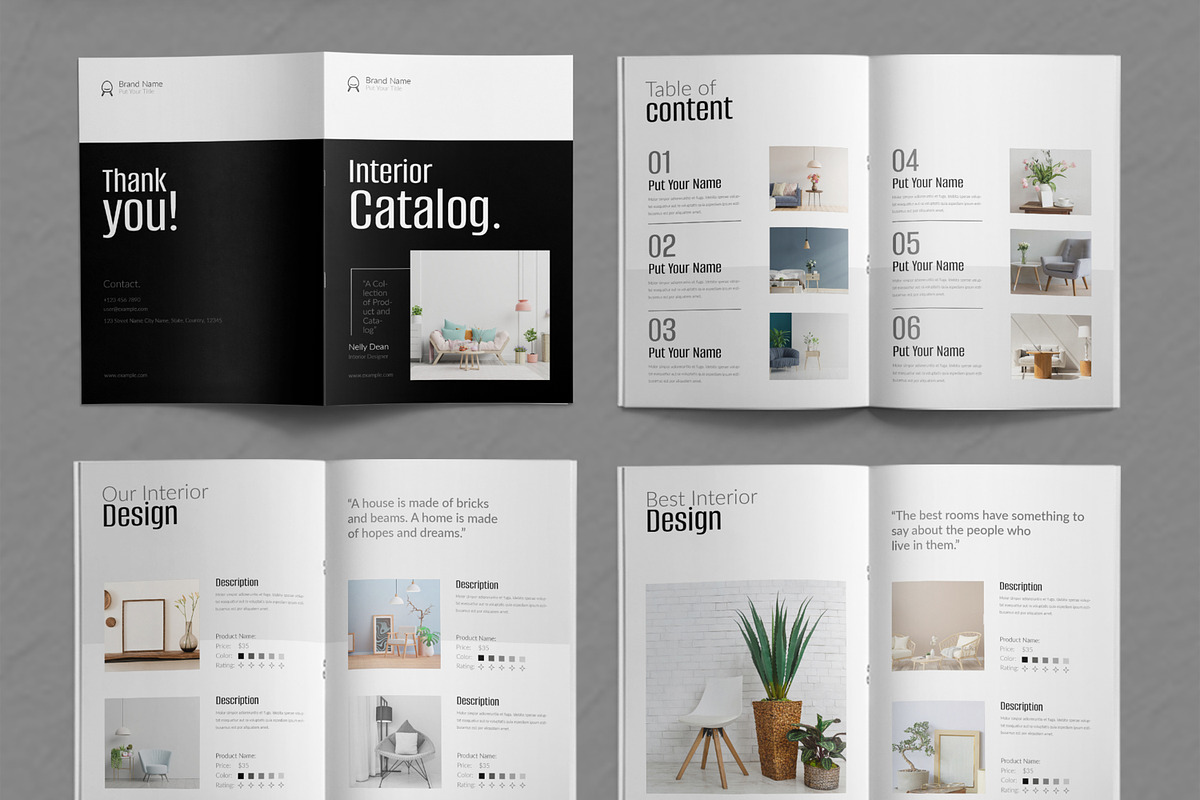 Interior Catalog Layout