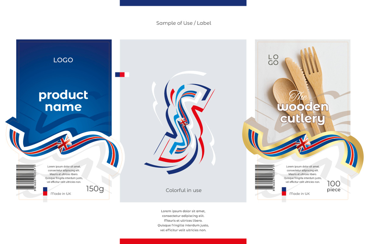 UK flag ribbon vector, a Templates & Theme by Simbos (Photo 6 of 9)