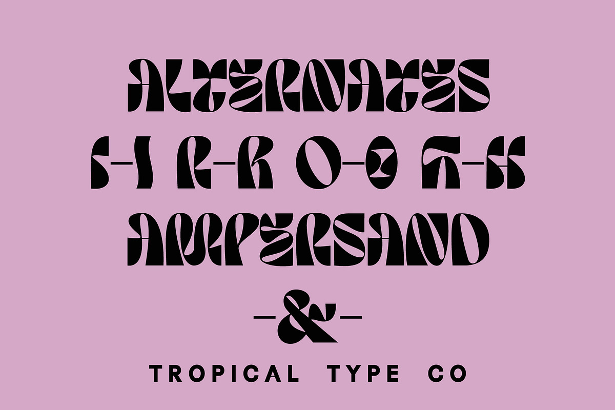 NEW WAVE - display font, a Sans Serif Font by Tropical Type