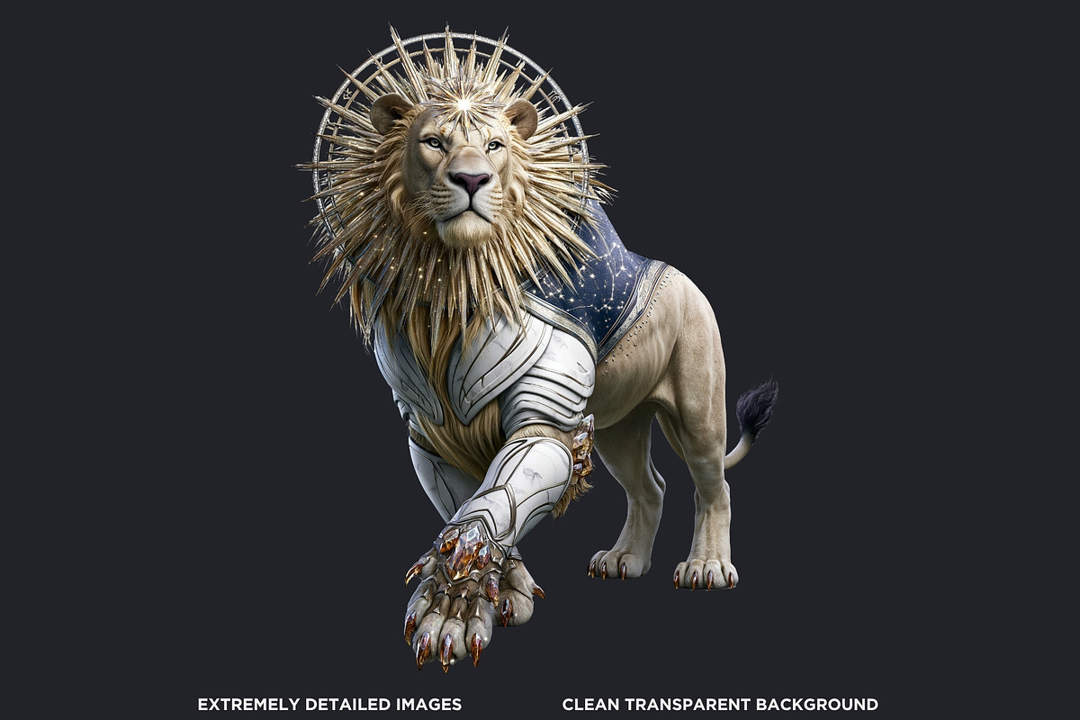 Crystal Beasts Fantasy Cliparts, a Decorative Illustration by ThatsDesignArt (Photo 2 of 14)