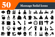 Massage Solid Icons Bundle,, a Solid Icon by EllaMaiyaali (Thumbnail 1 of 3)