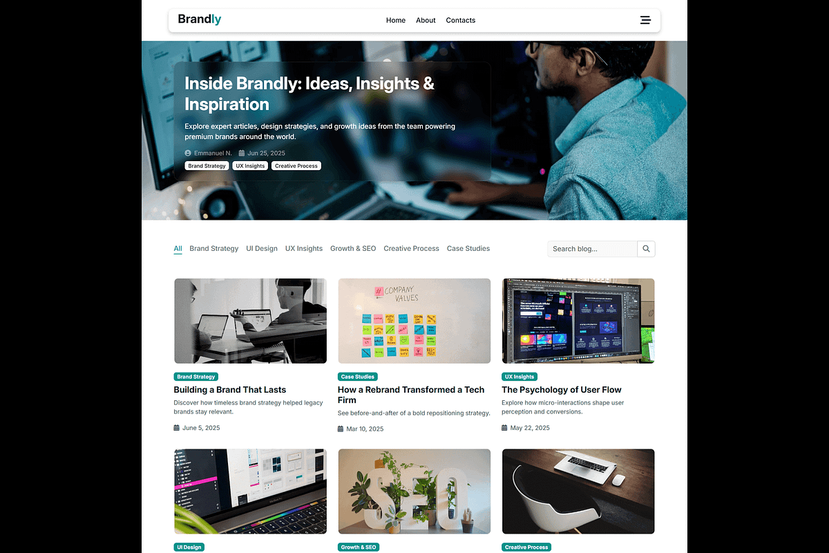 Brandly – Digital Marketing Template, a Templates & Theme by EmmanuelNdeche (Photo 12 of 12)