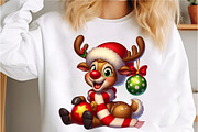 Reindeer Merry Christmas Png, an Illustration by Libby Wishes (Thumbnail 4 of 6)