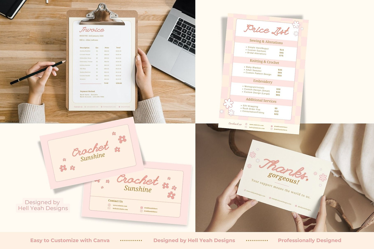 Artisan Craft Branding Starter Kits, a Branding & Logo Template by Hell Yeah Designs (Photo 11 of 19)