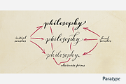 Aphrosine, a Script Font by Paratype (Thumbnail 7 of 8)
