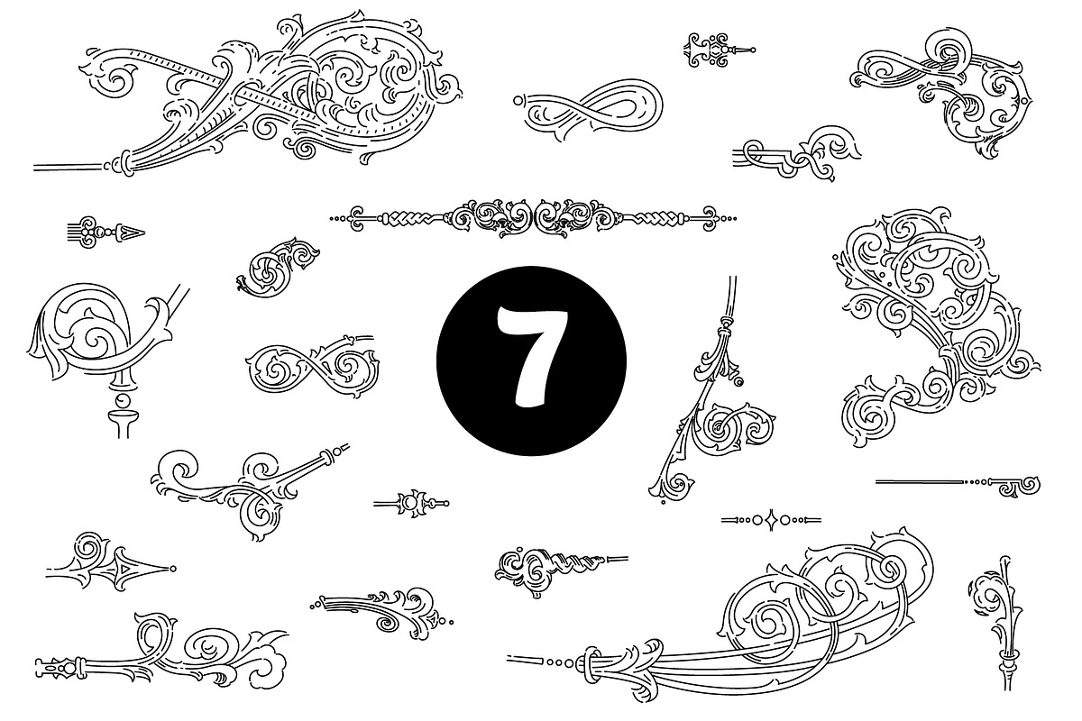 Vintage frames and elements. Big set, a Pattern Graphic by ZotovShop (Photo 8 of 12)