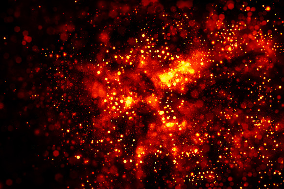 Warm Red Abstract Bokeh Background preview 2