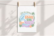 Boho Summer Beach Waves PNG, an Illustration by Dream Creation (Thumbnail 4 of 7)