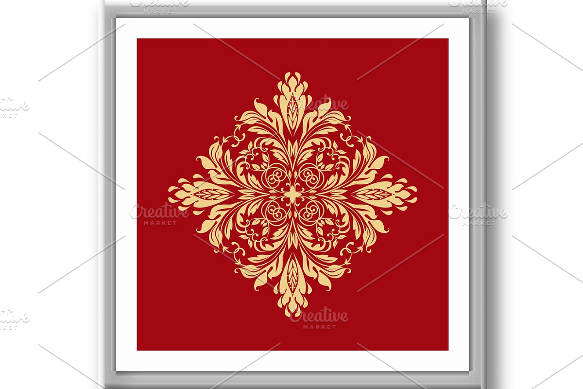 Damask graphic ornament. Floral, an Illustration by RODINA (Photo 3 of 3)