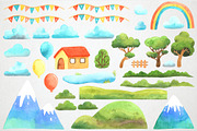 Sky Adventure Clipart for kids, an Animal Illustration by LukaJreym (Thumbnail 3 of 11)