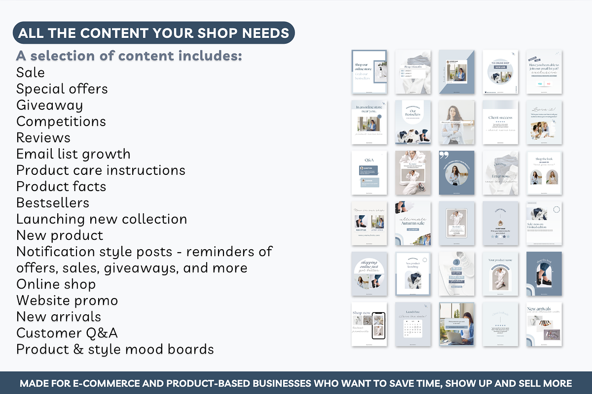 E-commerce shop Instagram Canva post preview 8
