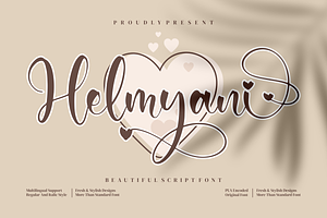 Helmyani, a Script Font by Integritype Studio