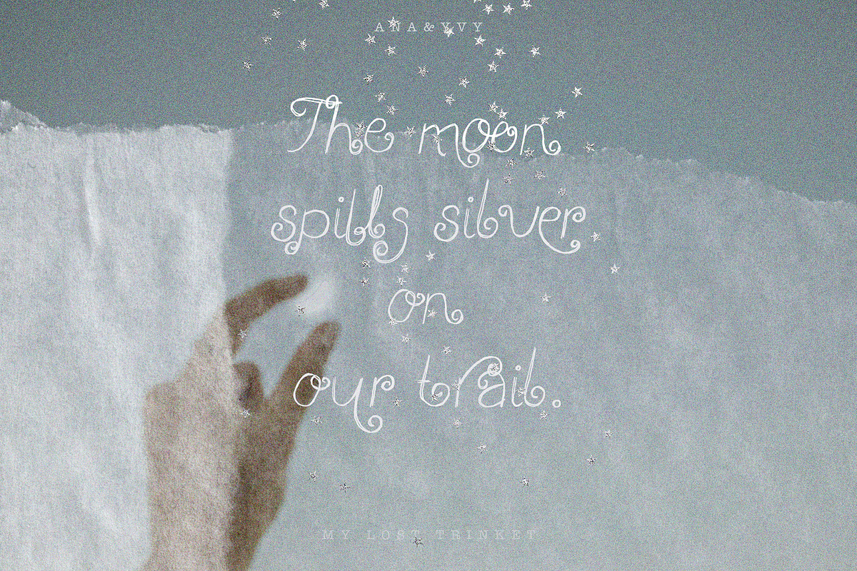My Lost Trinket | Whimsy Curly Font, a Handwritten Font by ana & yvy (Photo 6 of 13)