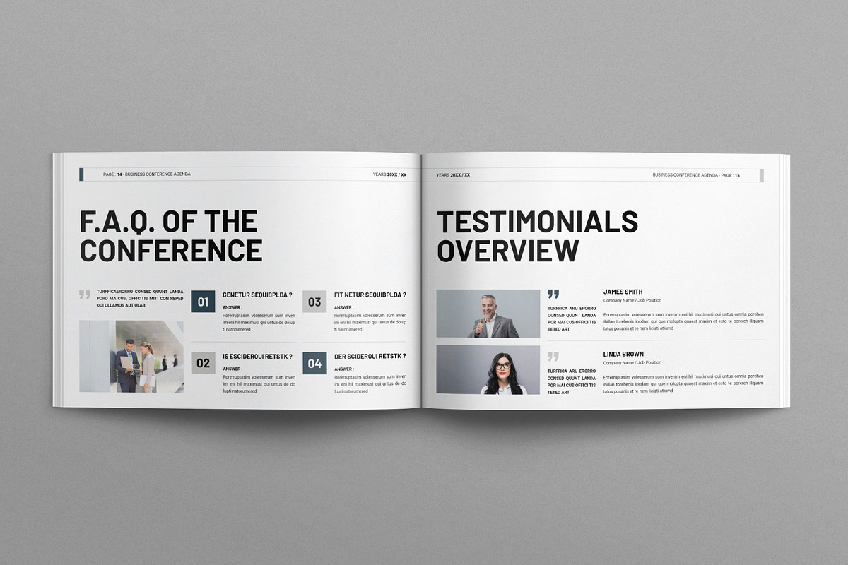 Business Conference Agenda Template preview 4