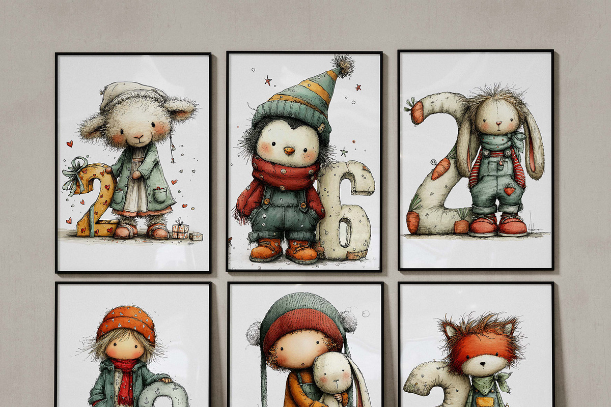 Birthday Cartoon Kid Character Clipa, an Illustration by one-touch (Photo 6 of 6)