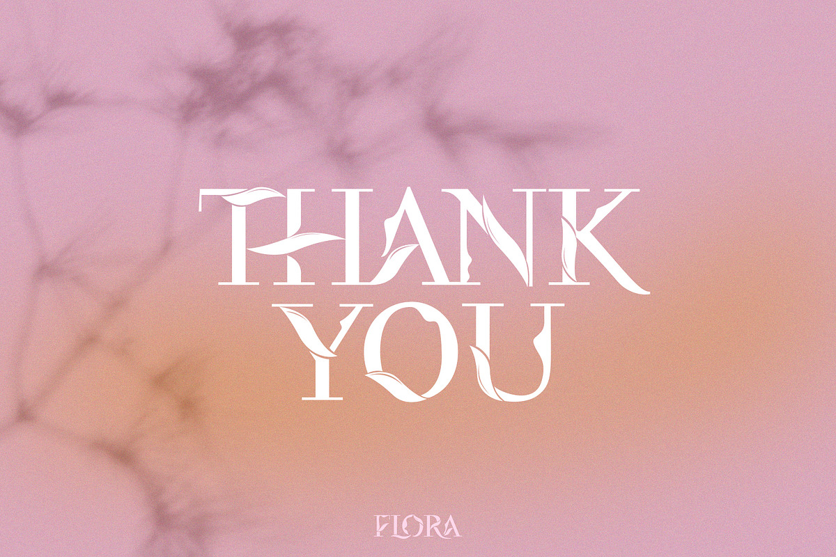 Flora | Modern Display Font, a Serif Font by Kandella's Art (Photo 18 of 18)