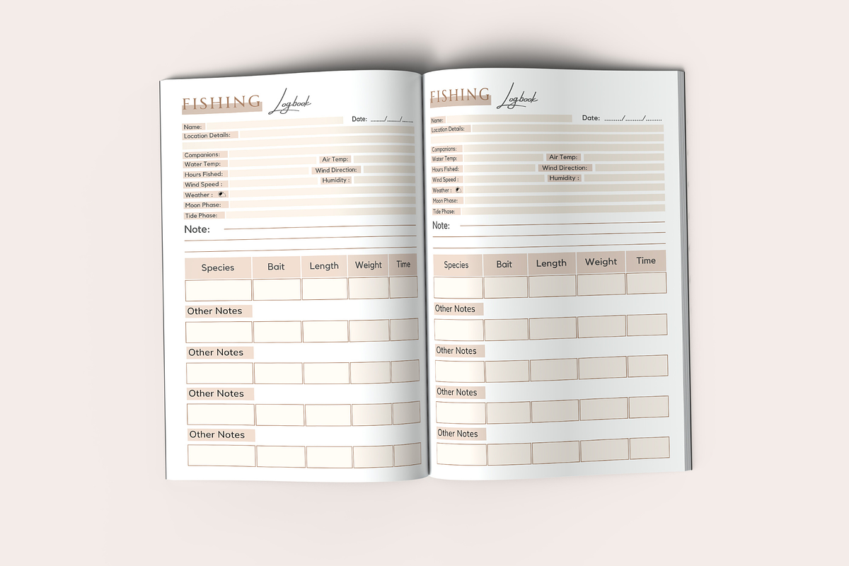 Fishing Logbook, a Templates & Theme by KDPISH (Photo 3 of 4)