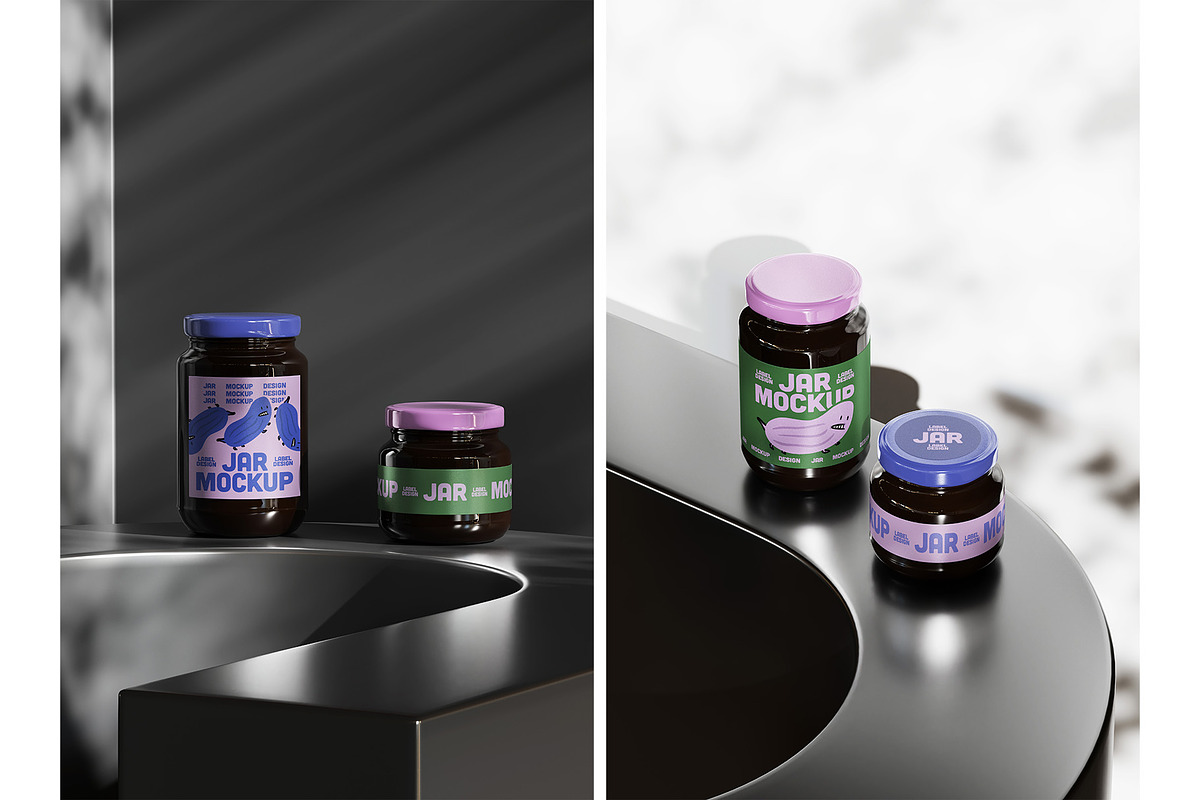 10 Jars Mockup Collection, a Mockup by aalfndi (Photo 9 of 14)