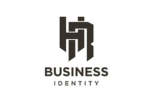 Monogram Initial Letter HR Logo, a Branding & Logo Template by Buqancreative