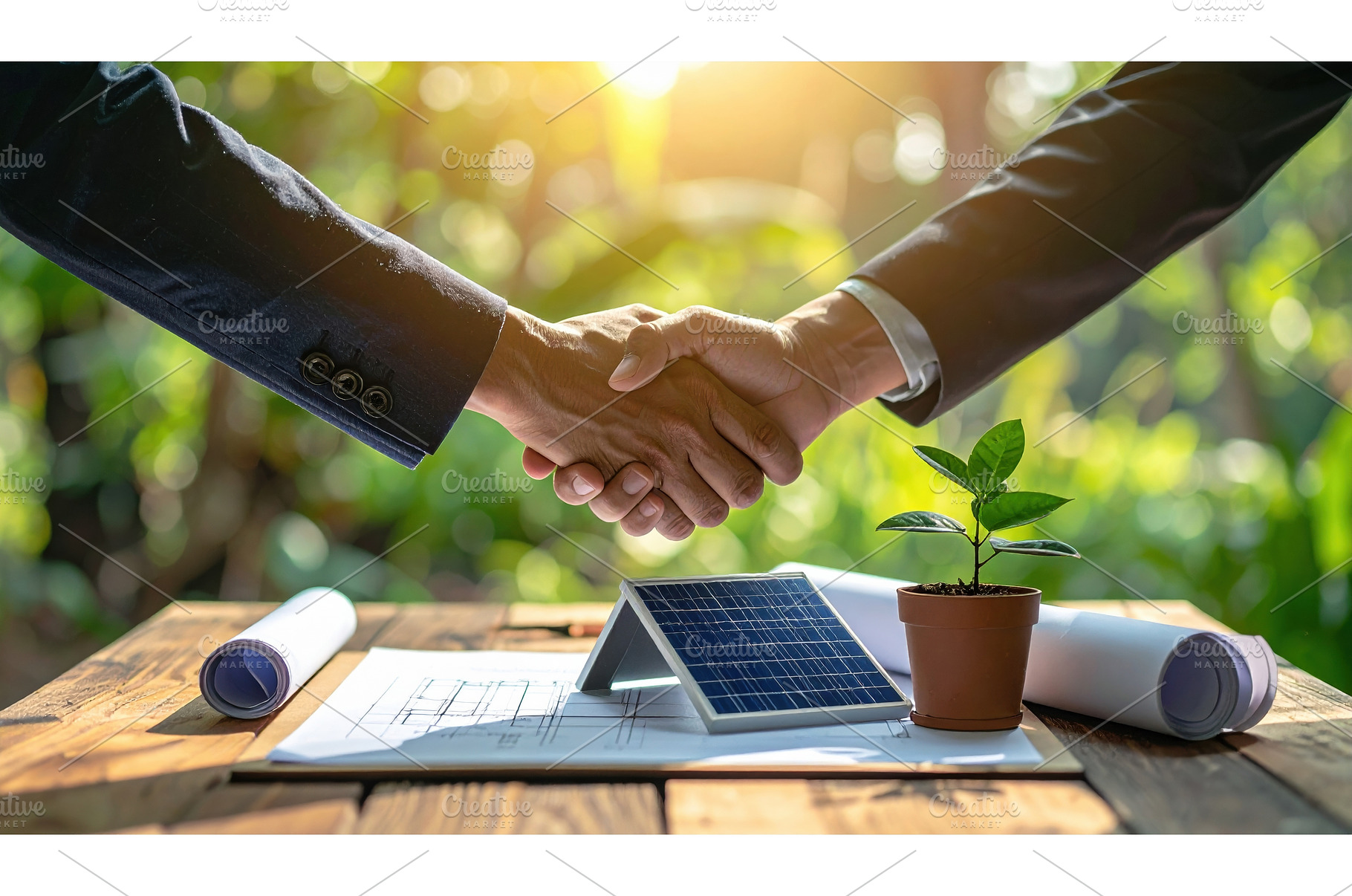 Handshake between two business, a Business Photo by Igor Tichonow
