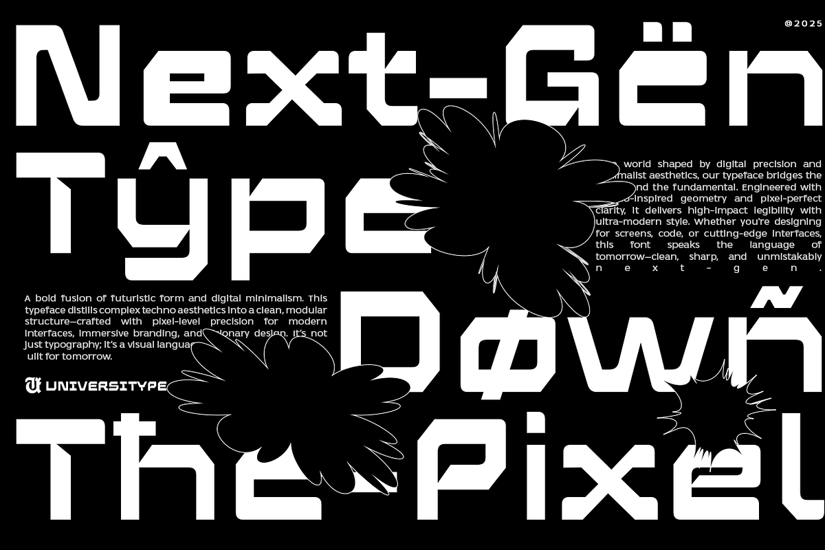 UT Qartige - A Technofuturistic Font, a Font by Universitype (Photo 4 of 12)