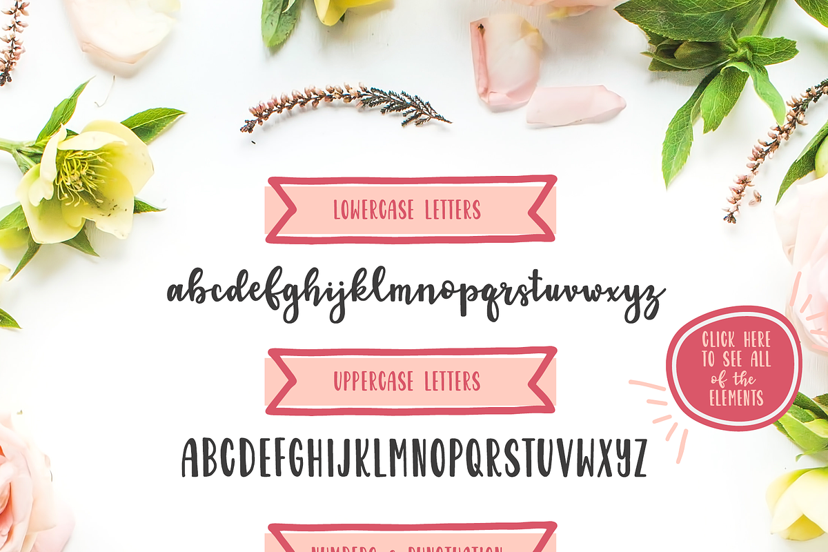 Garden Fancy Font Duo with Extras preview 2