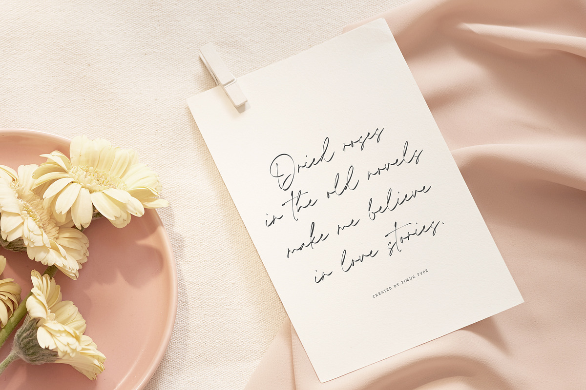 Timothea Signature - Signature Font, a Handwritten Font by Timurtype