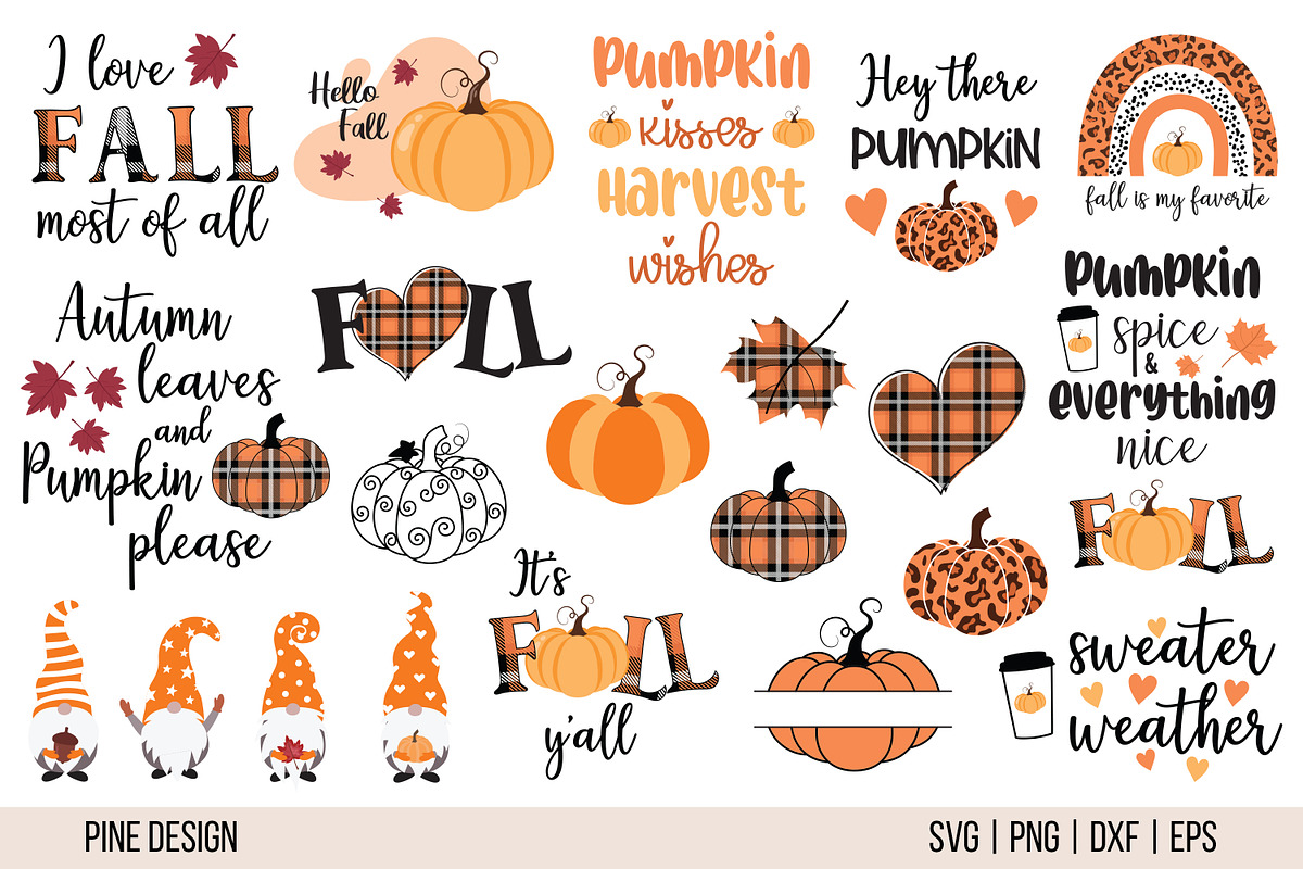 Fall SVG Bundle, an Object Graphic by Pine Design